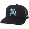 HOOey "Golf" Black Hat