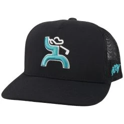 HOOey "Golf" Black Hat