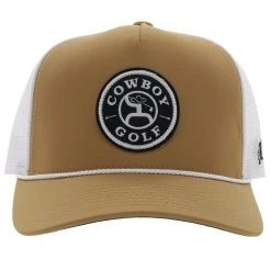 HOOey "Cowboy Golf" Tan/White Hat -HOOey Shop 2230T TNWH01