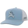 HOOey "Cowboy Golf" Light Blue/White Hat