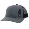 HOOey "HOG" Grey/Black Hat -HOOey Shop 3028T GYBK02