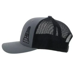 HOOey "HOG" Grey/Black Hat -HOOey Shop 3028T GYBK05