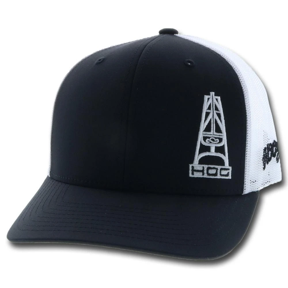 HOOey "HOG" Black/White Hat 3 HOOey "HOG" Black/White Hat