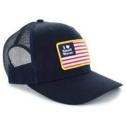 I <3 Small Waves Flag Patch Trucker Hat