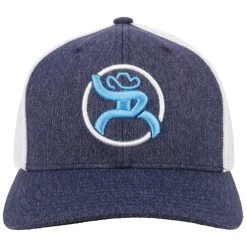 HOOey "Strap" Navy/White Hat -HOOey Shop 4029NVWH01