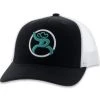 HOOey Roughy "Strap" - Black/White Hat -HOOey Shop 4029T BKWH