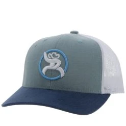 HOOey Youth Hat "Strap" Roughy Light Blue/White