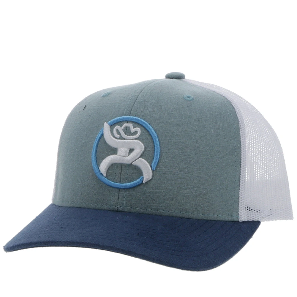 HOOey Youth Hat "Strap" Roughy Light Blue/White 3 HOOey Youth Hat "Strap" Roughy Light Blue/White