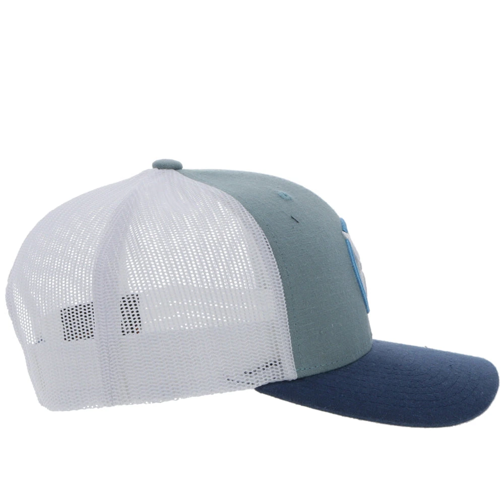 HOOey Youth Hat "Strap" Roughy Light Blue/White 5 HOOey Youth Hat "Strap" Roughy Light Blue/White - Image 3