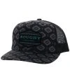 HOOey Youth "Tribe" Black W/ Aztec Print Hat