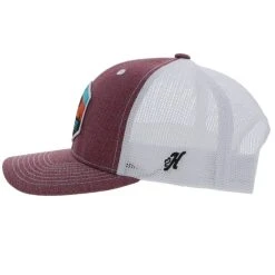 HOOey "Punchy" Maroon/White Hat -HOOey Shop 5027T MAWH05