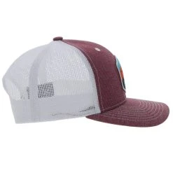 HOOey "Punchy" Maroon/White Hat -HOOey Shop 5027T MAWH13