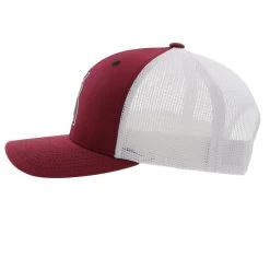 HOOey "Punchy" Hat, Maroon/White -HOOey Shop 5028T MAWH05