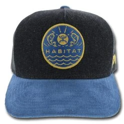 HOOey "Element" Black/Blue Hat -HOOey Shop 6004T BKfront 19062.1549652939.1280.1280