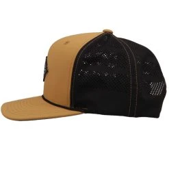 HOOey "Graphite" Tan/Black W/black & White Diamond Patch Hat -HOOey Shop 6011T TNBK06