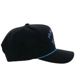 HOOey "Habitat" Black W/orange & Blue Stitching Hat -HOOey Shop 6017T BK13