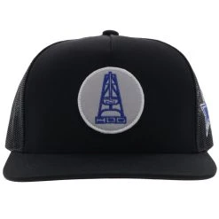 HOOey "Dallas Cowboys" HOG Hat Black W/ Grey & Navy -HOOey Shop DC23 02 A01