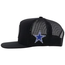 HOOey "Dallas Cowboys" HOG Hat Black W/ Grey & Navy -HOOey Shop DC23 02 A05