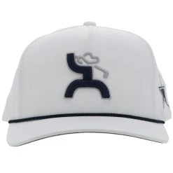 HOOey "Dallas Cowboys" Cowboy Golf Hat White W/Cowboys Logo -HOOey Shop DC23 09 A01