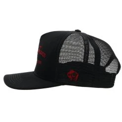 HOOey American Made "Lone Star" Always Texan Black /Red Trucker Hat -HOOey Shop LS019T BK05