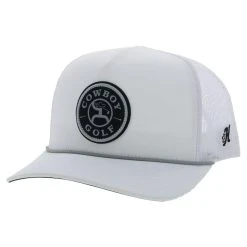HOOey "Cowboy Golf" White Hat W/ Round Patch