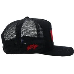 HOOey Wright Brothers Hat Black W/red & Blue Patch -HOOey Shop WB005 4